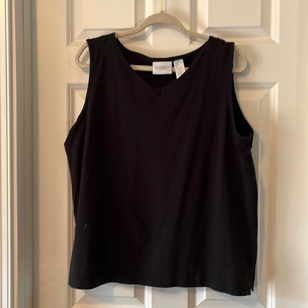 Elisabeth by Liz Claiborne Size 2 Black Tank